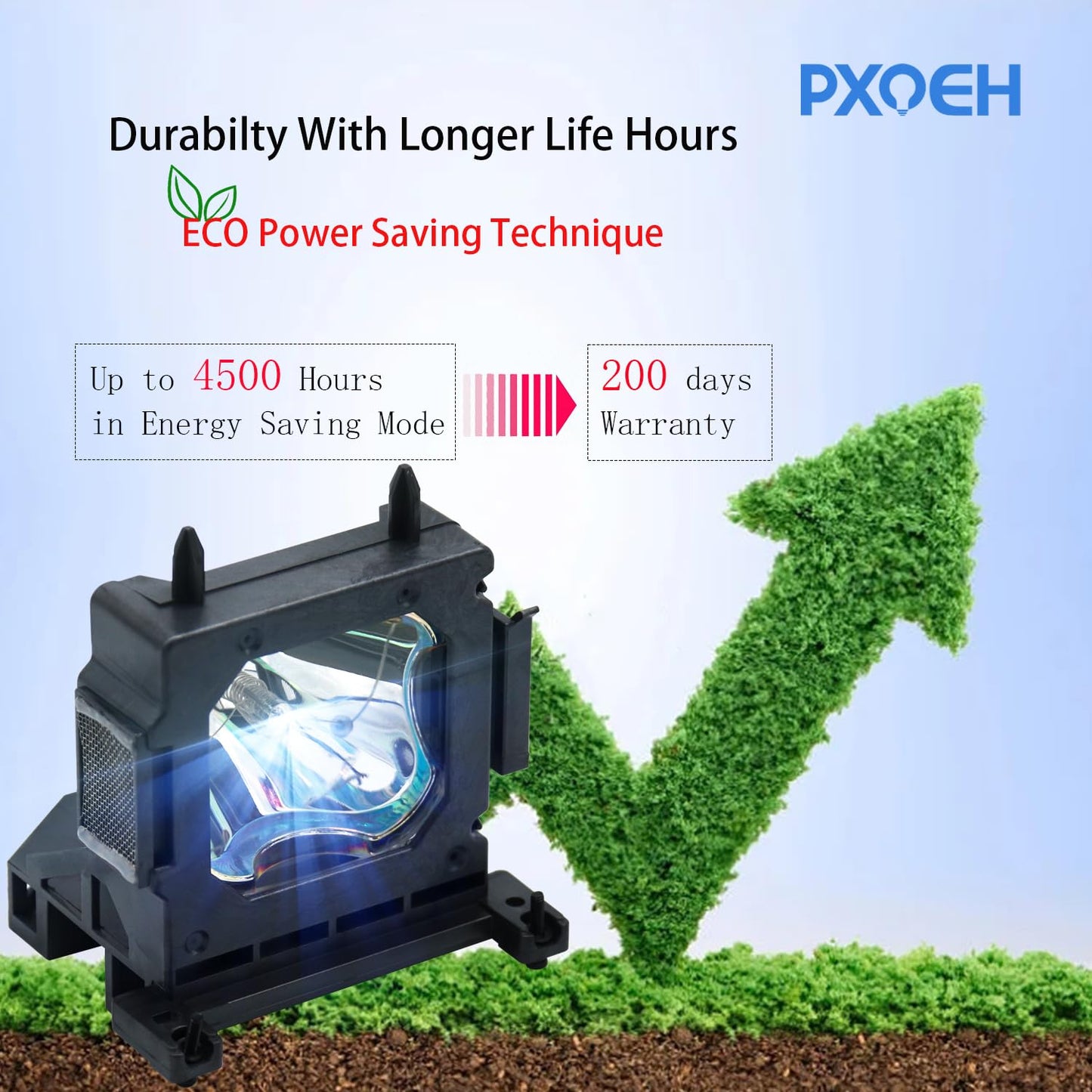 PXOEH A+ Quality LMP-H201 for Sony VPL-HW10 VW90ES HW15 HW20 HW30ES HW35ES HW50ES HW55ES VPL-HW20 GH10 VW70 VW80 VW85 Replacement Projector Lamp
