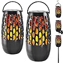 Upgraded Outdoor Bluetooth Speakers Patio with LED Lights - IPX6 Waterproof, Multi-Sync Up to 100 Speakers, Auto-Pairing, 3 Lighting Modes, Portable