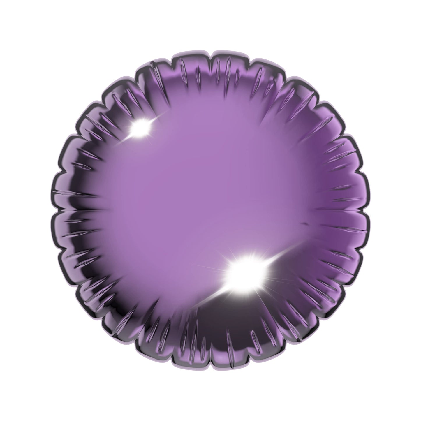 PopSockets: PopGrip with Swappable Top for Phones and Tablets - Metallic Balloon Purple
