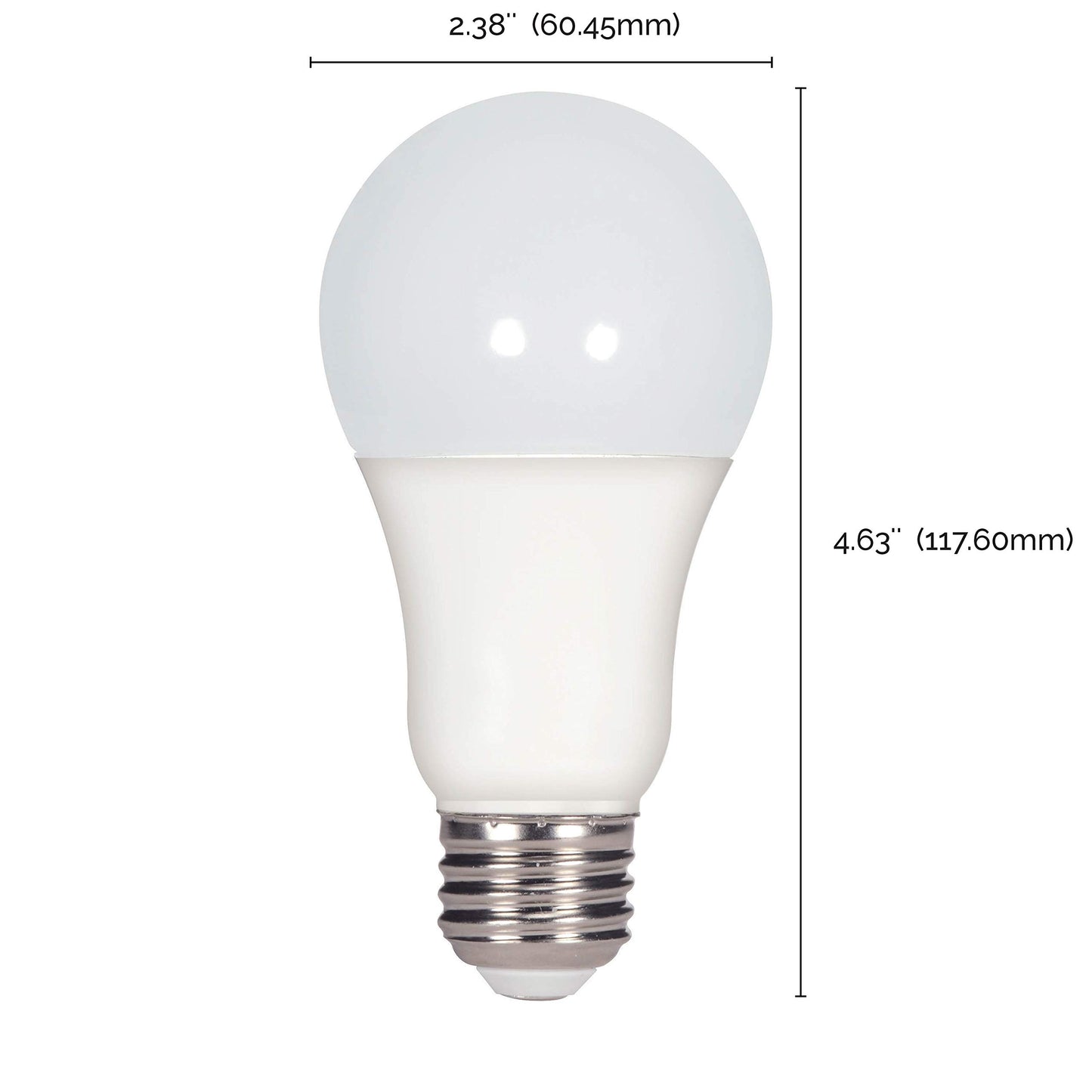 SATCO Products, Inc Satco S29816 Medium Light Bulb Finish, 4.63 inches, Frosted White