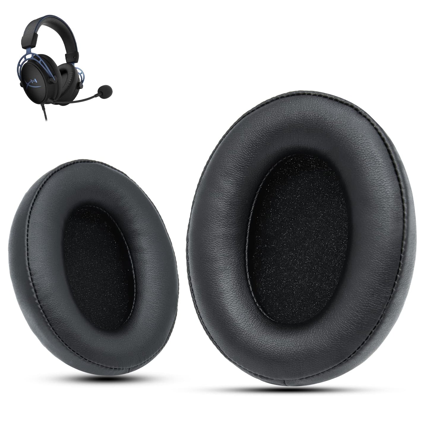 Krone Kalpasmos Replacement Earpads for HyperX Cloud 2, Hyper X Cloud Parts for HyperX ALPHA/1/2/WIRELESS/ALPHA S/CORE/Stinger/Flight/Mix, Soft