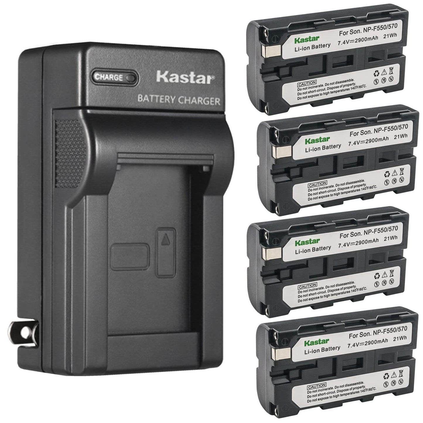 Kastar 4-Pack Battery and AC Wall Charger Replacement for Sony CCD-TR910 CCD-TR913 CCD-TR917 CCD-TR918 CCD-TR930 CCD-TR940 CCD-TR950 CCD-TR97