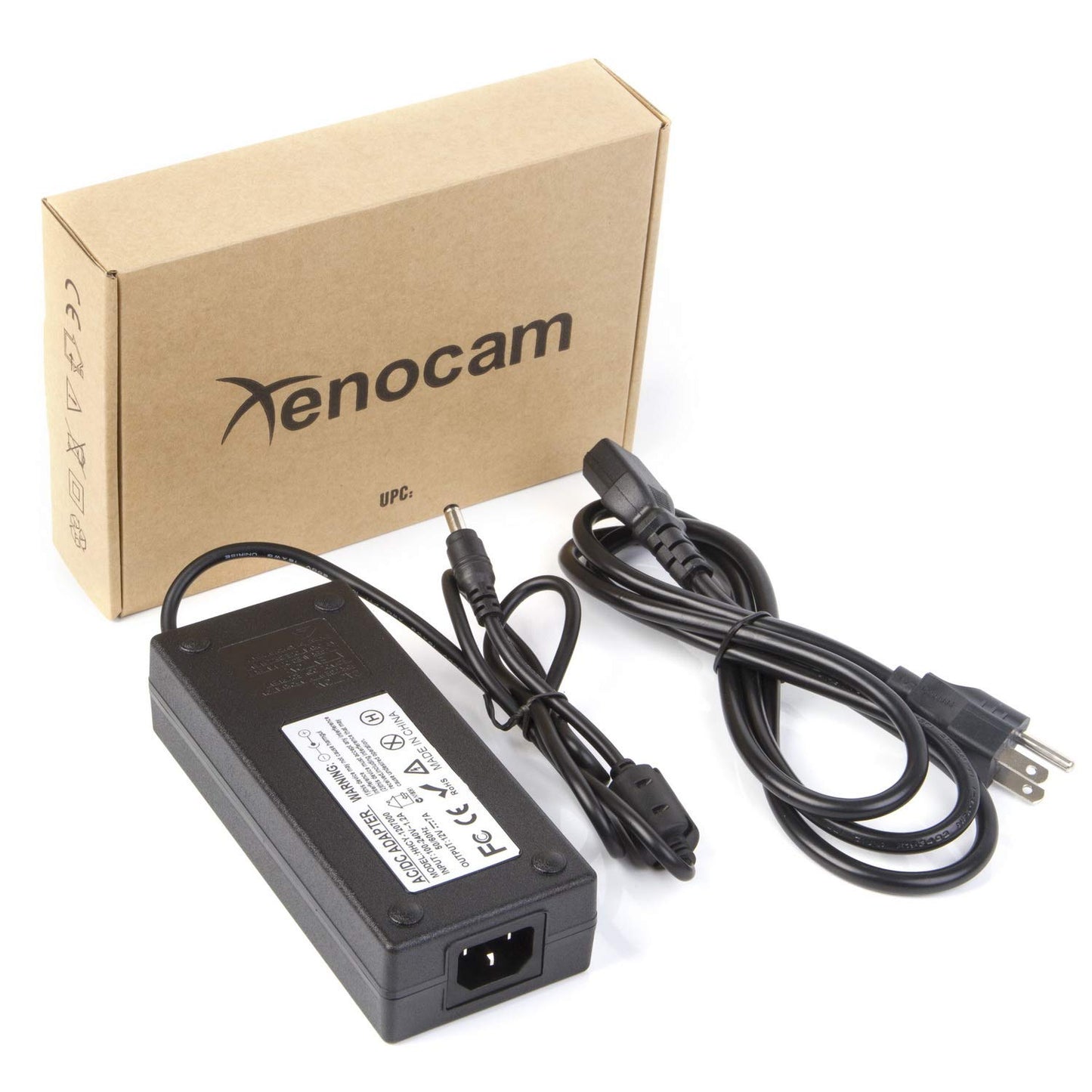Xenocam 12V 7A 84W DC Power Supply Adapter 100V~240V AC to DC Converter 12 Volt 7 Amp Transformer 5.5x2.5mm Tip for 5050 3528 LED Strip Light 3D…