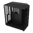 NZXT H6 Flow | CC-H61FB-01 | Compact Dual-Chamber Mid-Tower Airflow Case | Panoramic Glass Panels | High-Performance Airflow Panels | Includes 3 x