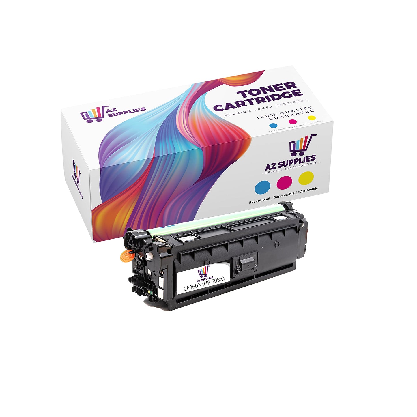 AZ SUPPLIES Compatible Toner Cartridge Replacement for HP CF360X 508X COMPAT Laserjet Enterprise M533X Laserjet Enterprise M553DN Laserjet Enterprise
