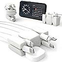 CordBrick Silicone + Steel Weighted Cord Holder for Nightstand, Travel Cord Management, iPhone Accessory, Easter Basket Stuffers for College Students