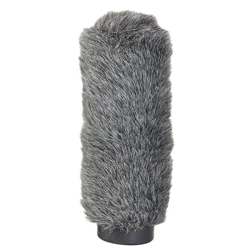 Airo by K-Tek Fuzzy Windscreen 1 for Shotgun Microphones, Black & Gray