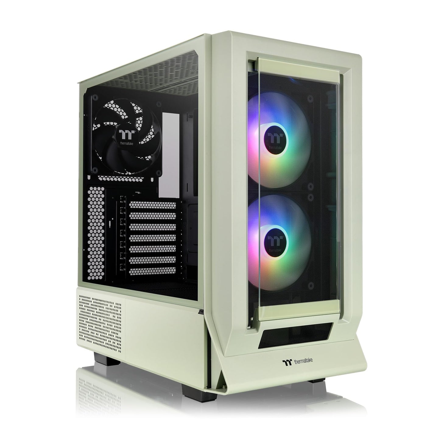 Thermaltake Ceres 350 MX/Matcha Green/Mid Tower/CT140 ARGB Fan*2/CT140 Fan*1/Mesh & TG Front Panel/Hidden-Connector MB/CA-1Z3-00MEWN-00