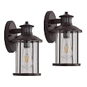 MICSIU Bronze Outdoor Wall Light, Bronze, 2 Pack H11.5