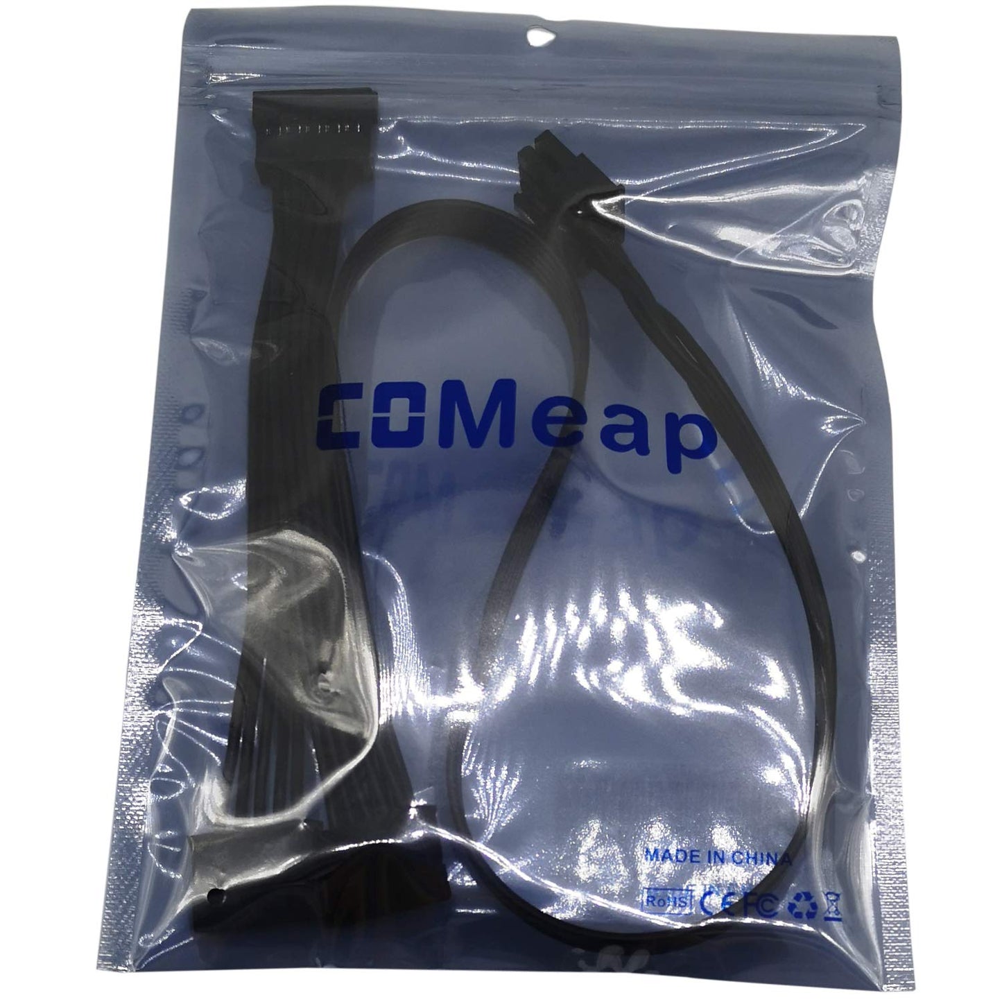COMeap SATA Cable for Cougar Thermaltake Game Demon Semi Modular PSUs, CPU 8 Pin to 3X 15 Pin SATA Hard Drive Power Adapter Splitter 20-in(50cm)