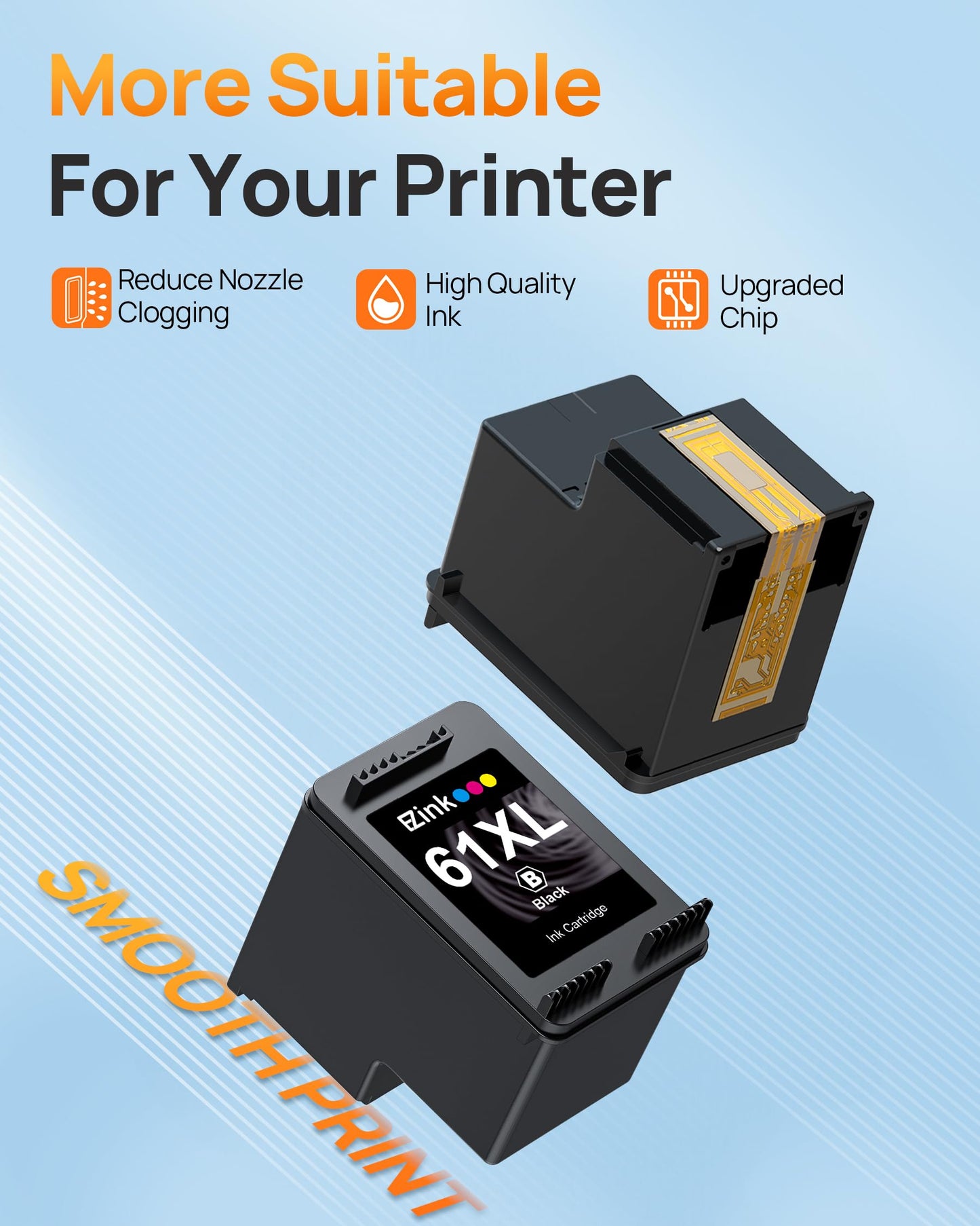 61XL 61 Ink Cartridges 4500 5530 Printer for HP 61 XL Black Ink Cartridges