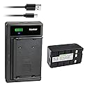 Kastar 1-Pack Battery and Smart USB Charger Replacement for JVC BN-V11U BN-V20U BN-V22U BN-V24U BN-V25U Battery, JVC BN-V400U BN-V65 Battery GR-SXM930