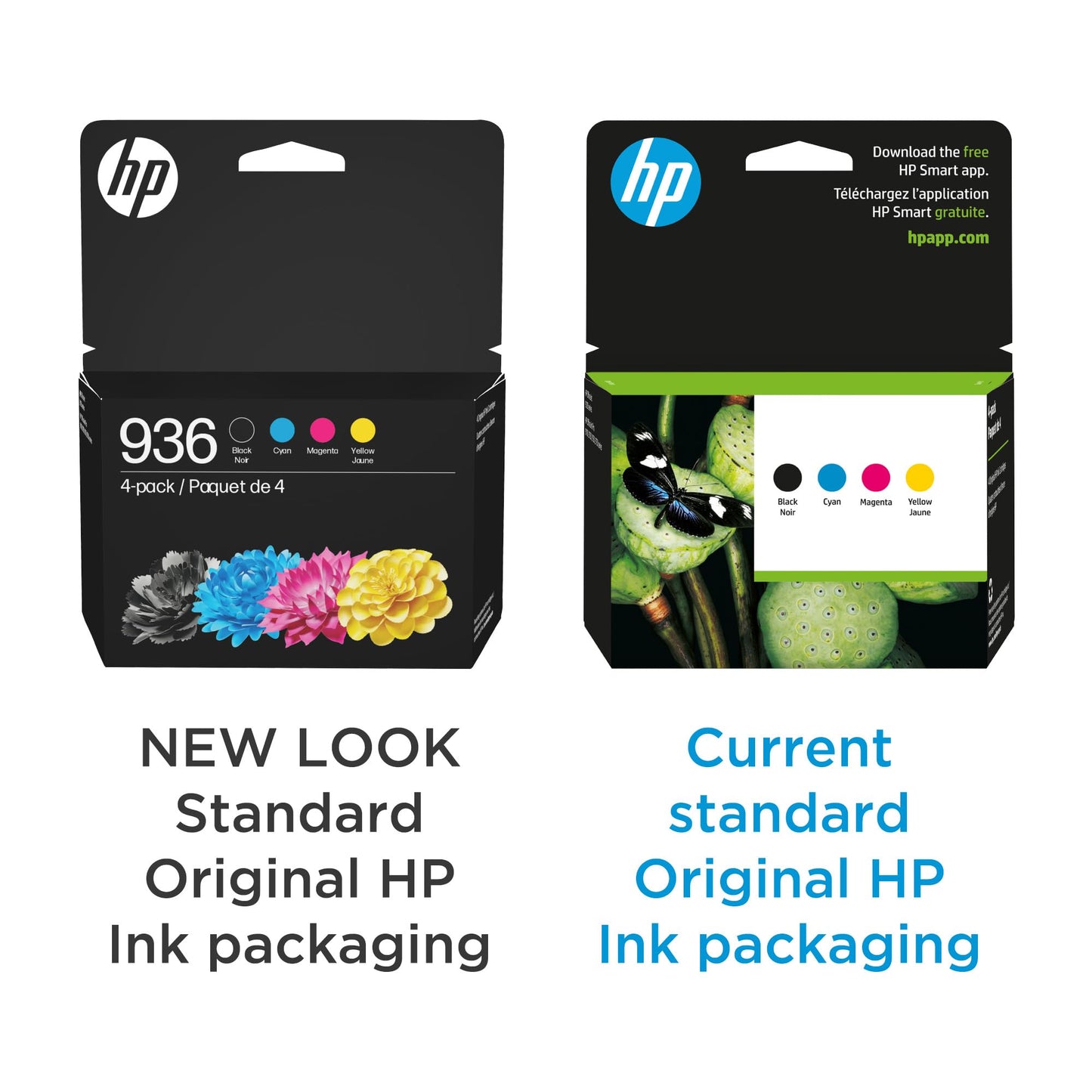 HP 936 Black, Cyan, Magenta, Yellow Ink Cartridges (4-Pack) | Works with OfficeJet 9120, Pro 9110, 9120, 9130, Wide Format 9730 | Eligible for Instant