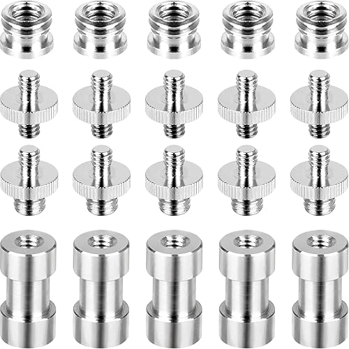 Standard Metal Male Convertor Threaded Screw Adapter Spigot Stud for Studio Light Stand, Hotshoe/Coldshoe Adapter, Ball Head, Wireless Flash Receiver