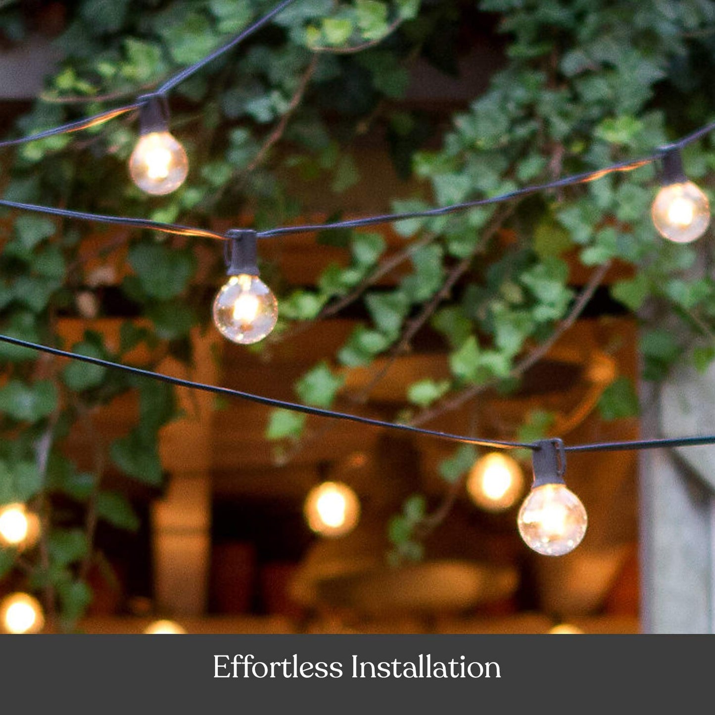 Brightech Ambience PRO Replacement LED Light Bulbs, Plastic 1 Watt LED Edison-Inspired Exposed Filaments Bulbs, G40/G45 Energy Efficient Outdoor