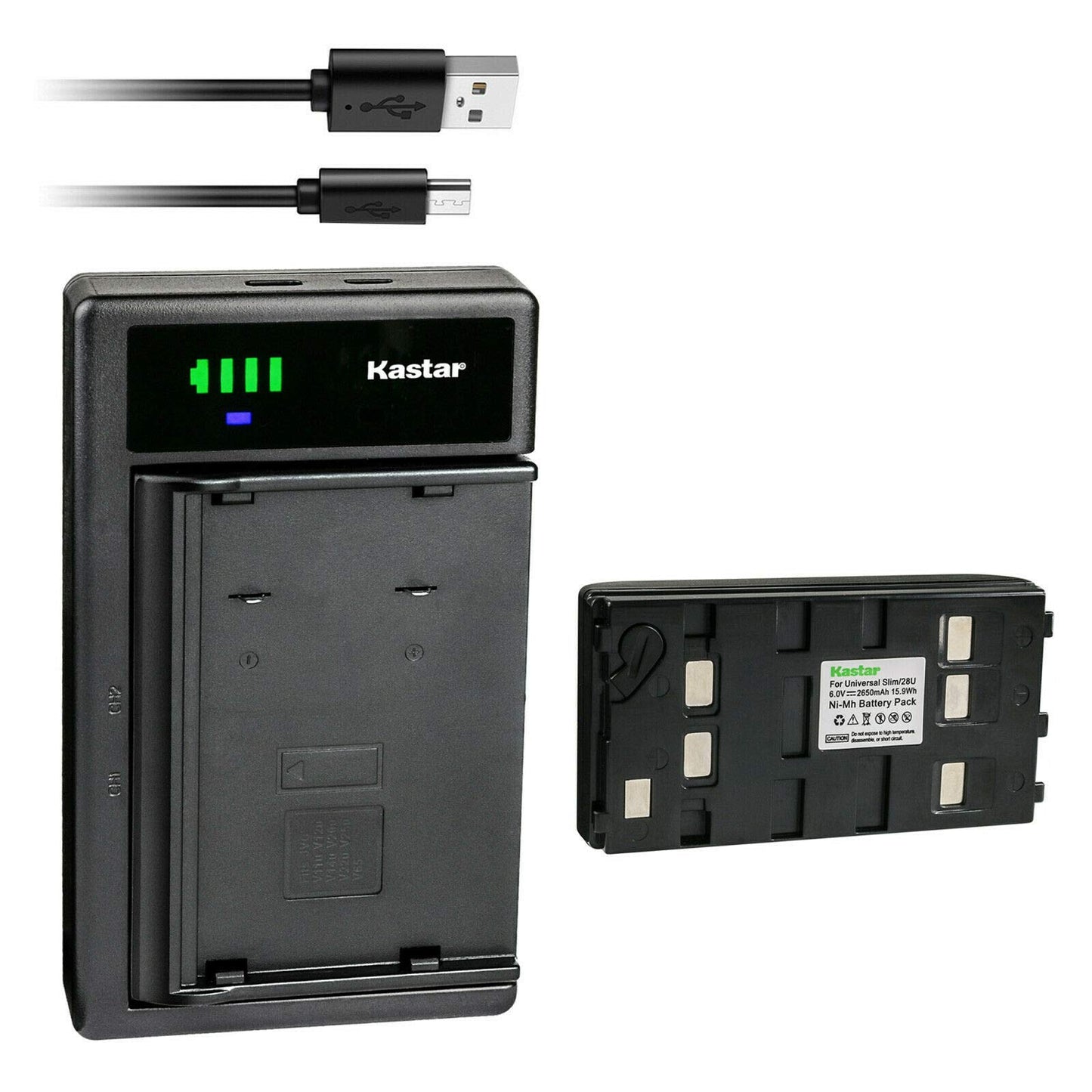 Kastar 1-Pack Battery and Smart USB Charger Compatible with JVC BN-V11U BN-V12U BN-V14U BN-V15U BN-V18U BN-V20U BN-V22U BN-V24U BN-V25U BN-V400U