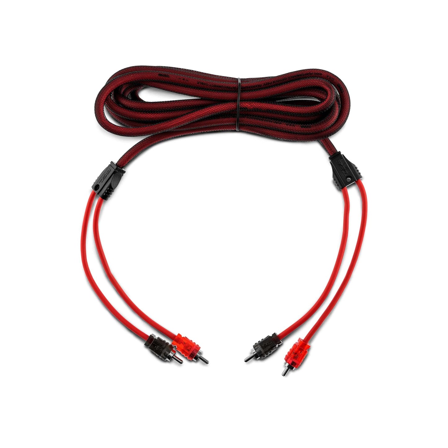 DS18 R12 Ultra Flex RCA, Male to 2-Male RCA Cable, Y Splitter Design,(12 Feet)