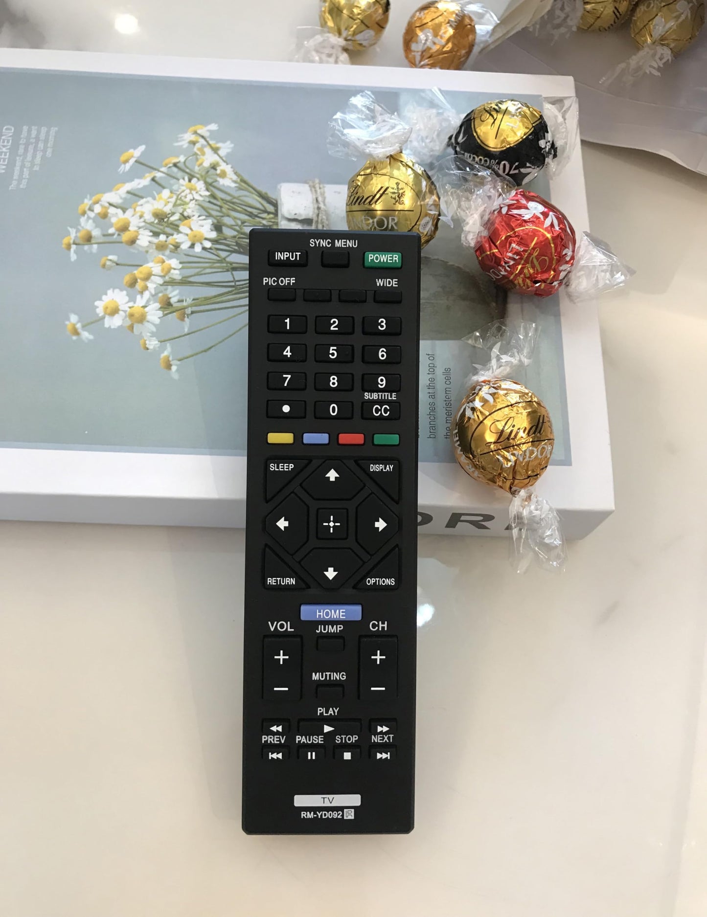 Universal Replacement Remote Control for Sony Bravia Smart TV KDL-48R470B KDL-32R300B KDL-40R350B KDL-40R380B KDL-40R450A KDL-50R450A KDL-32R400A