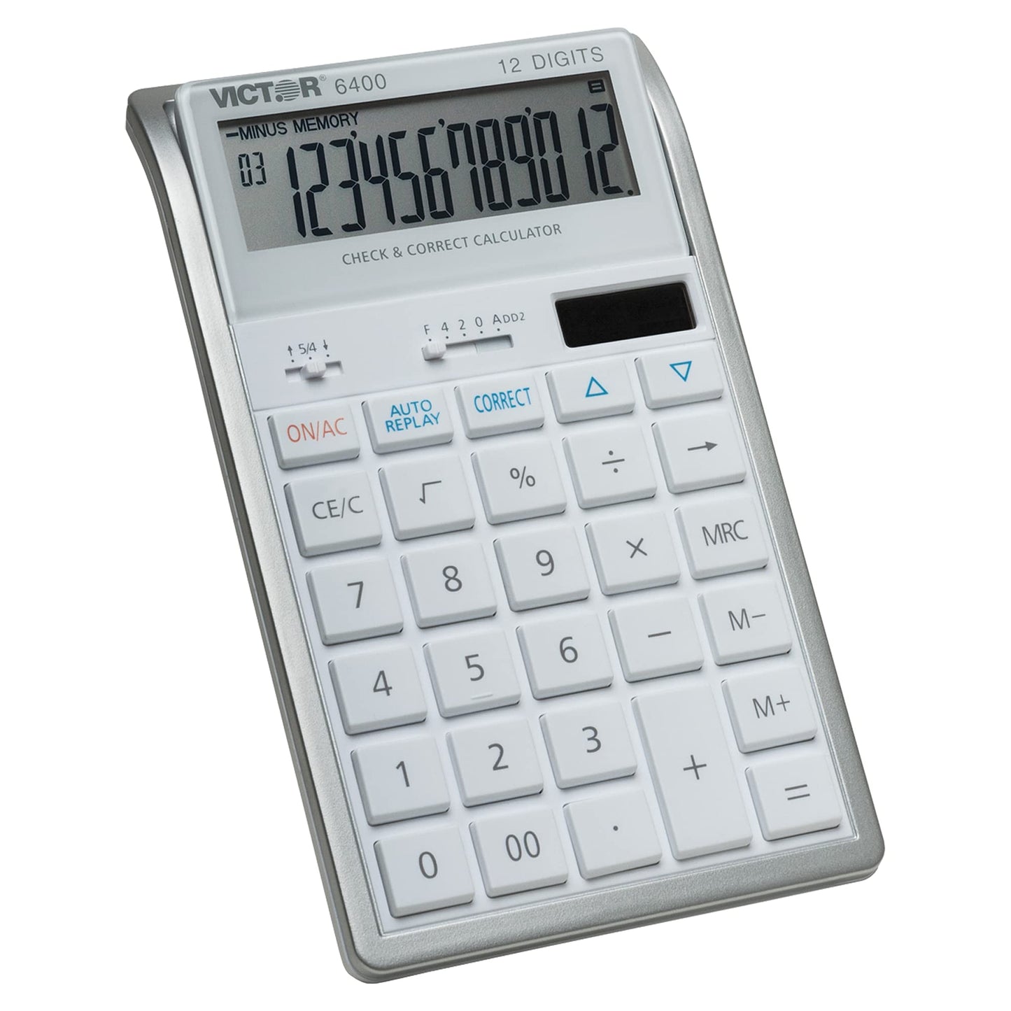 Victor 6400 Desktop Calculator, 12-Digit LCD