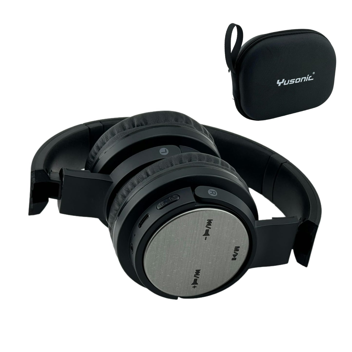 YUSONIC Bluetooth Headphones with Case, Super Bass Wireless Headphone, Stereo Headset Micro SD/TF, Bidirectional Foldable Headphones for Travel Home…