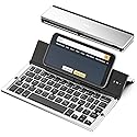 Geyes Bluetooth Keyboard Foldable, Portable Folding Wireless Keyboard with Portable Pocket Size, Aluminum Alloy Housing for iPhone,iPad