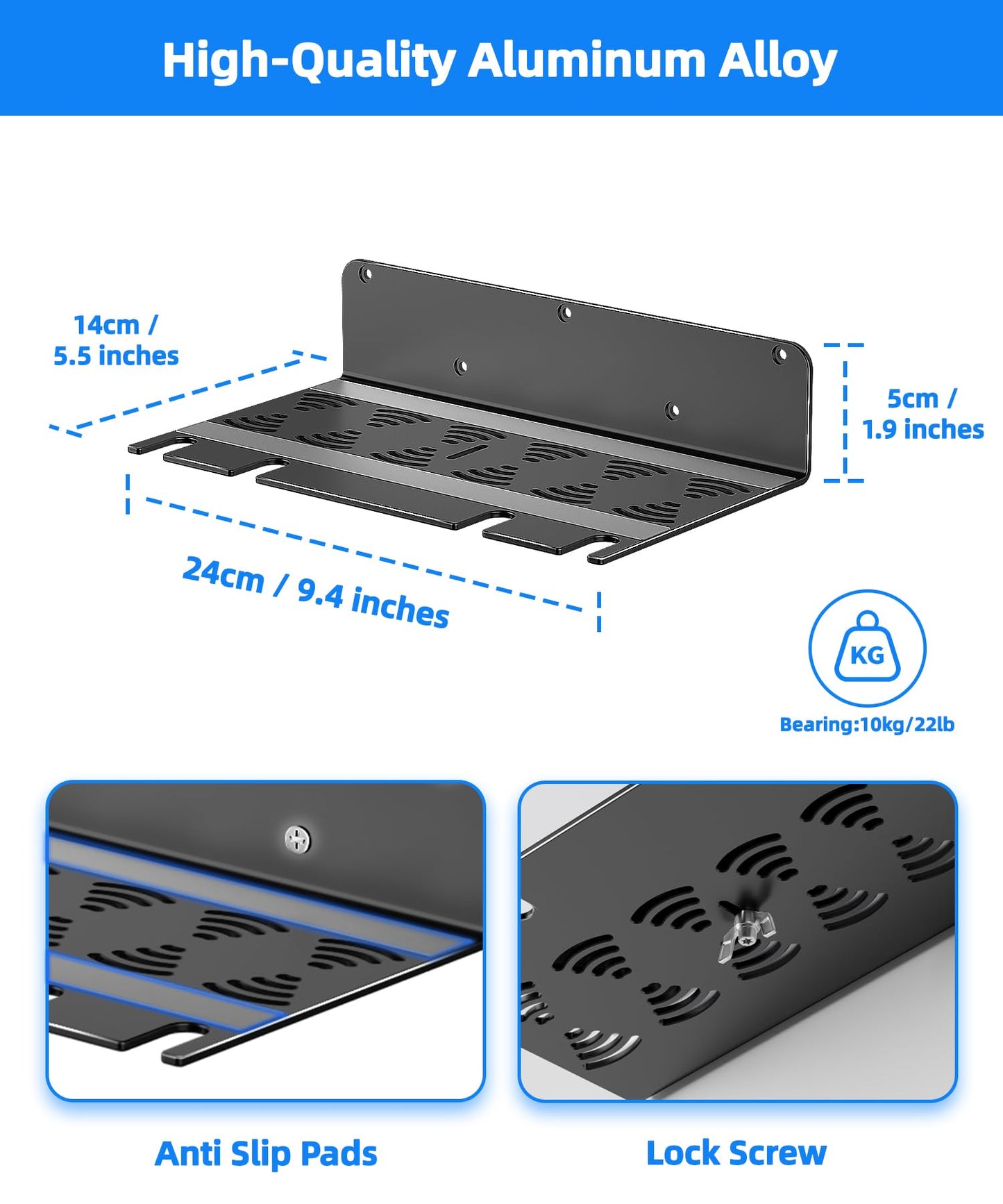 ANSHAWTIY PS5 Wall Mount Aluminum Alloy Compatible with All PS5 Generations Holds Two Controllers Unimpeded Heat Dissipation Ps5 Accessories Universal