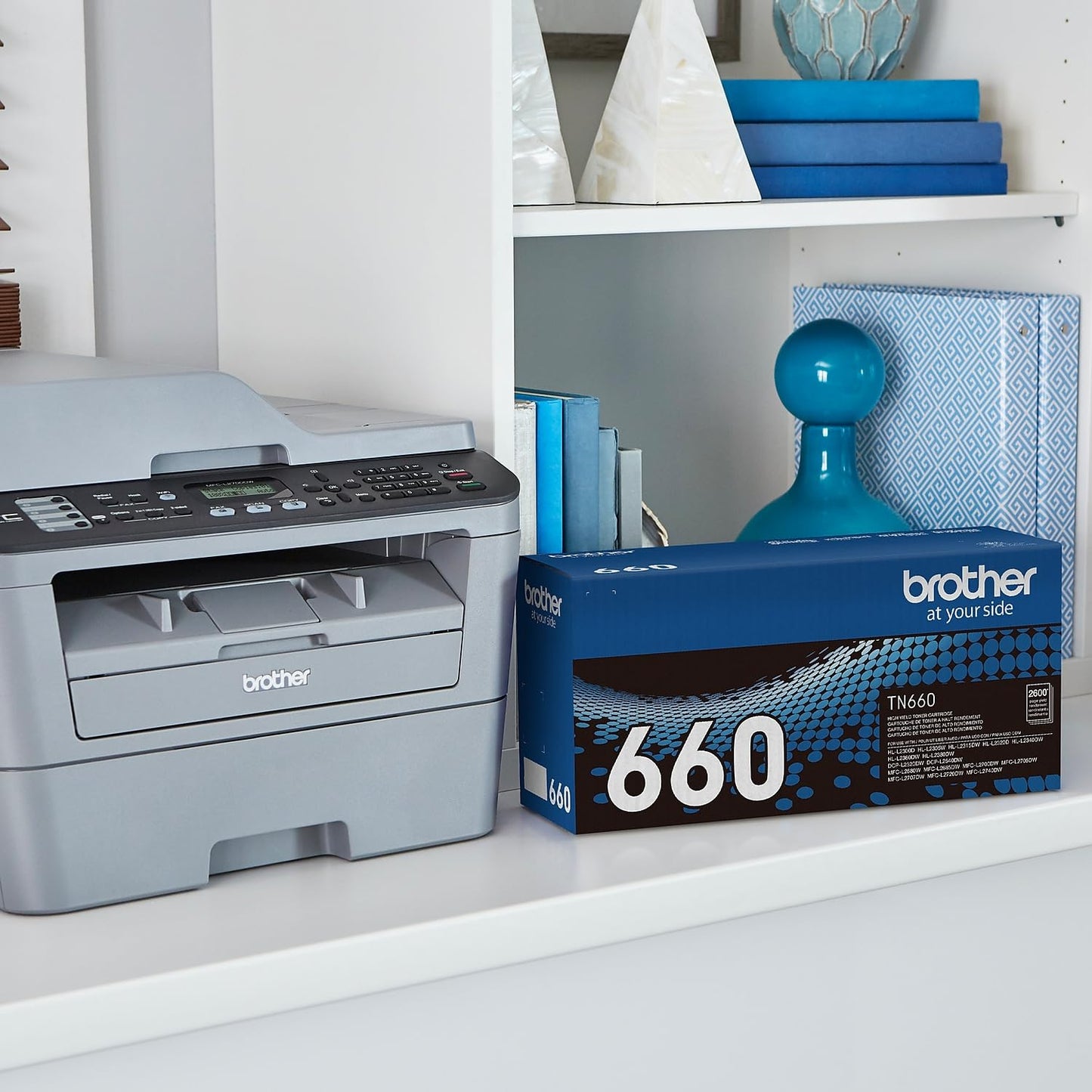 Brother TN-660 Black High Yield Toner Cartridge, Print Up to 2,600 Pages in Retail Packaging (TN660)