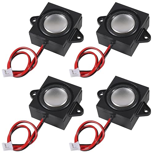 4Pcs 3W 4 Ohm Mini Loudspeakers 3 Watt JST-PH2.0 Interface Micro Speaker for Arduino, Small Electronic Projects, Advertising Machines, LCD TV Monitors