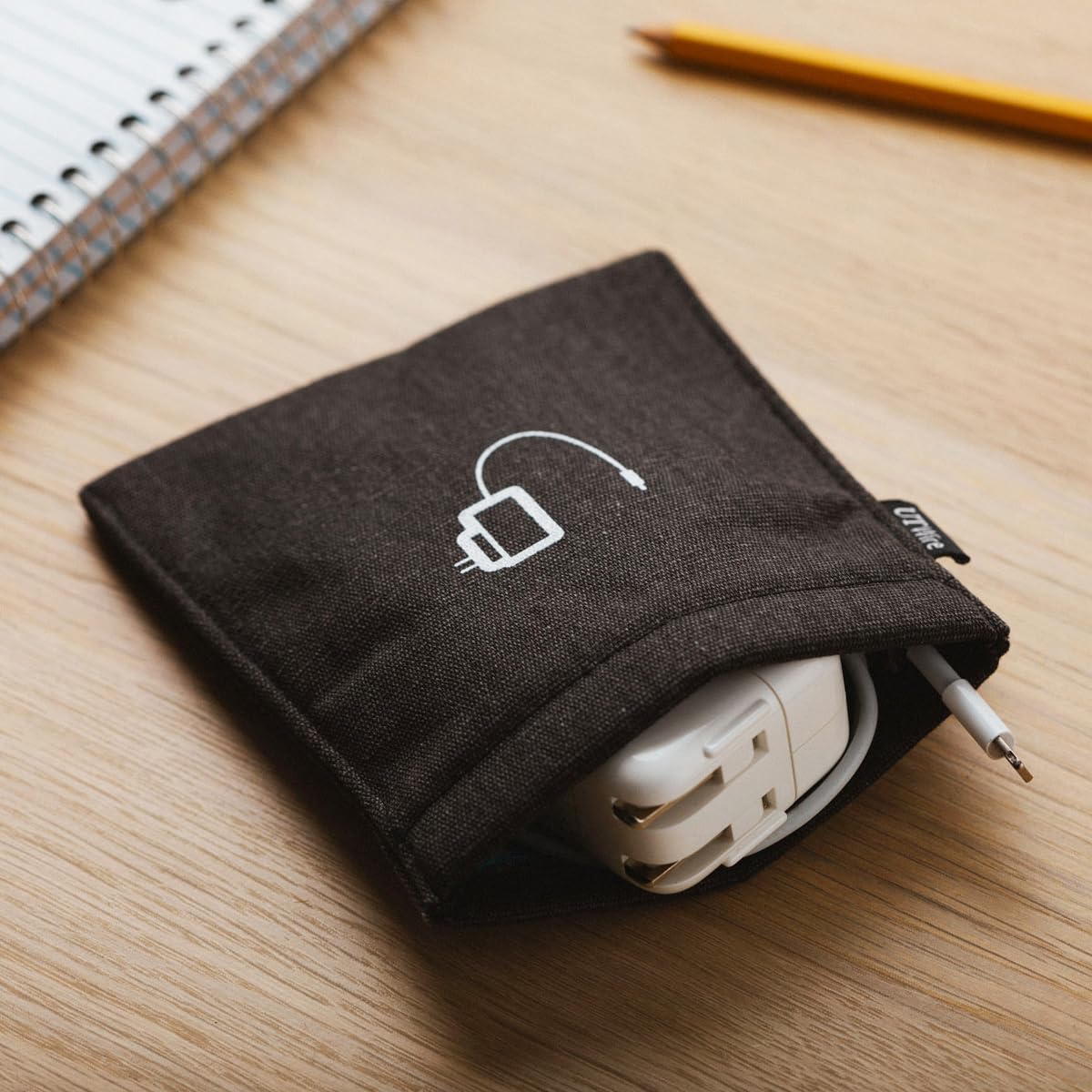 UT Wire Pocket Snap & Store Mobile Charger Case Pouch, Slate Blue