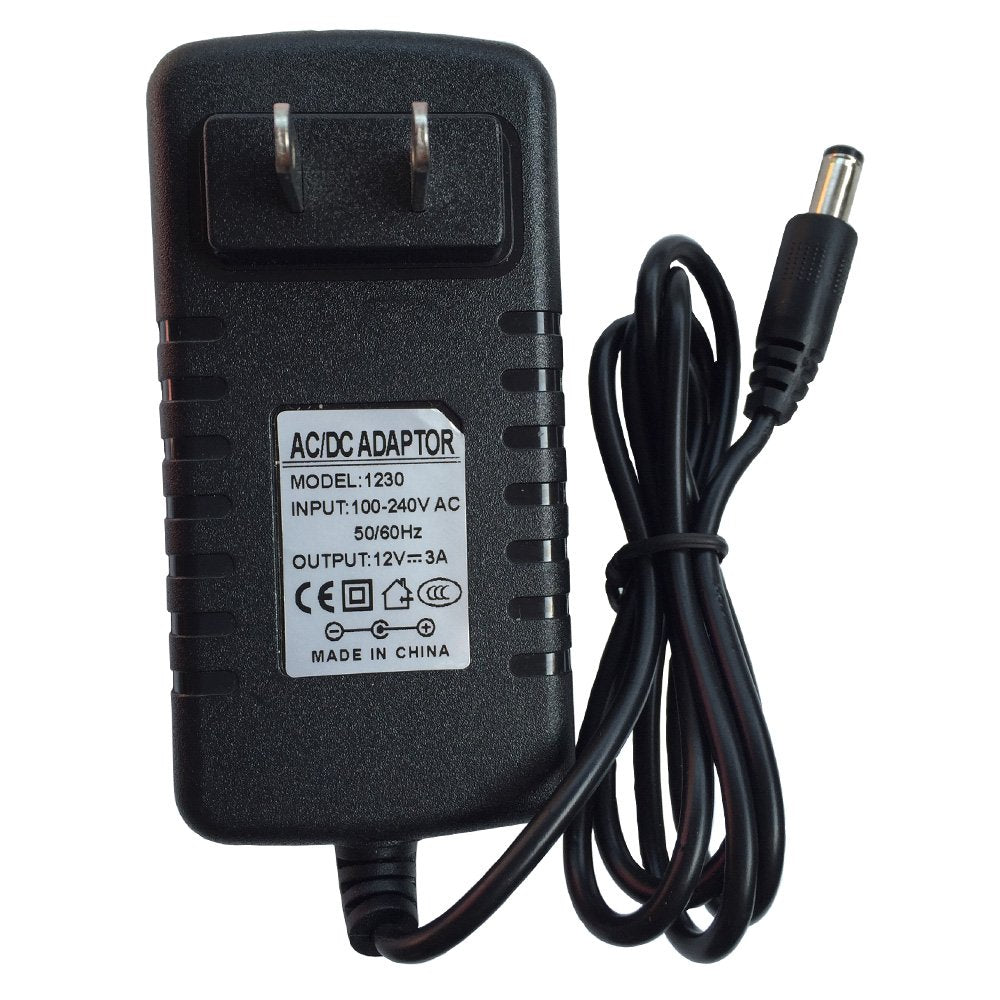 DZYDZR 36W 80-250V AC to DC 12V 3A Adapter DC Power Supply 2.1/2.5mm X 5.5mm for LED Strip Lights/Cable Modem/Router