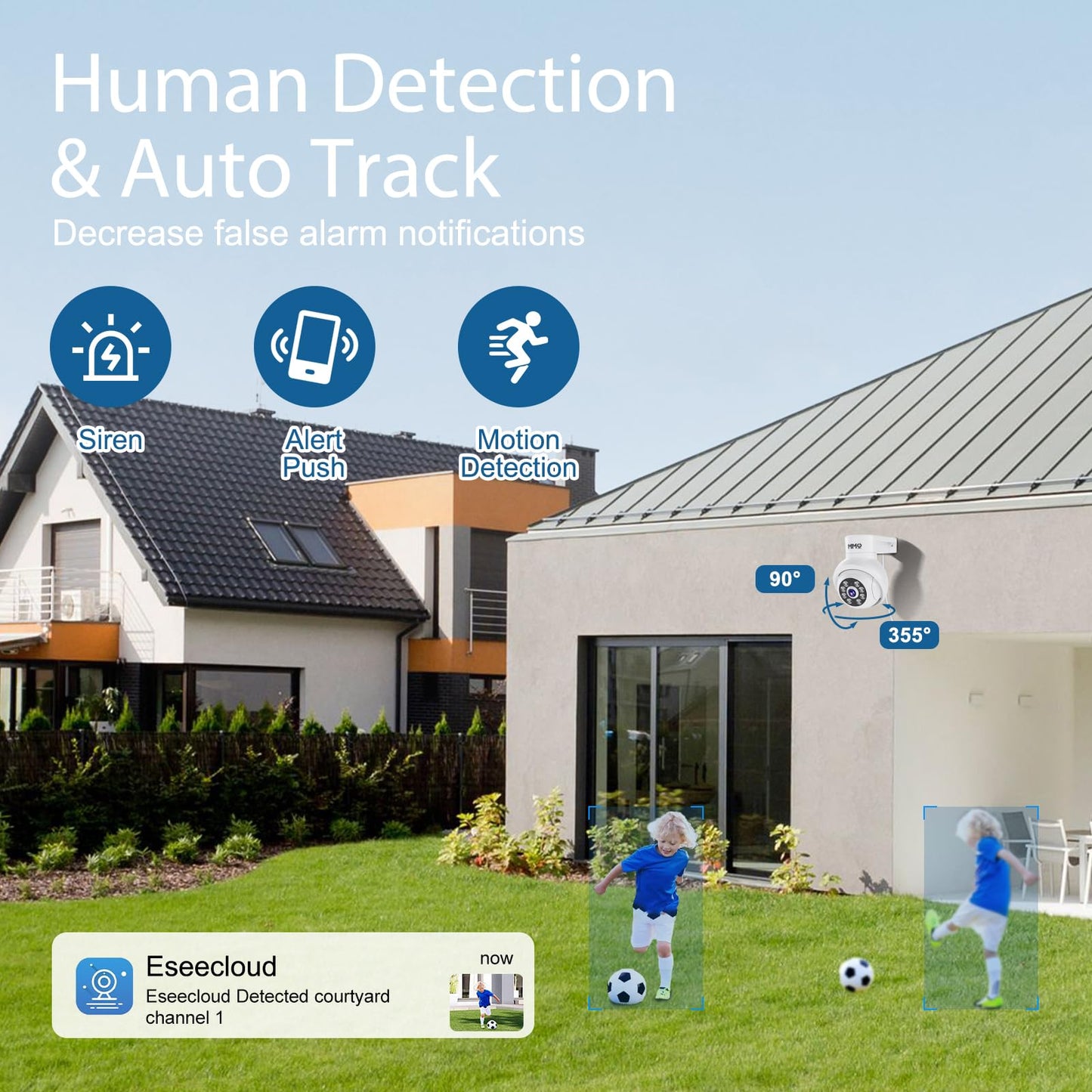 ?Wireless Pro, 3K &10CH?5MP Security Cameras Wireless Outdoor with 10.1" LCD Monitor, 4PCS WiFi PTZ Security Cameras with 4K NVR for Home