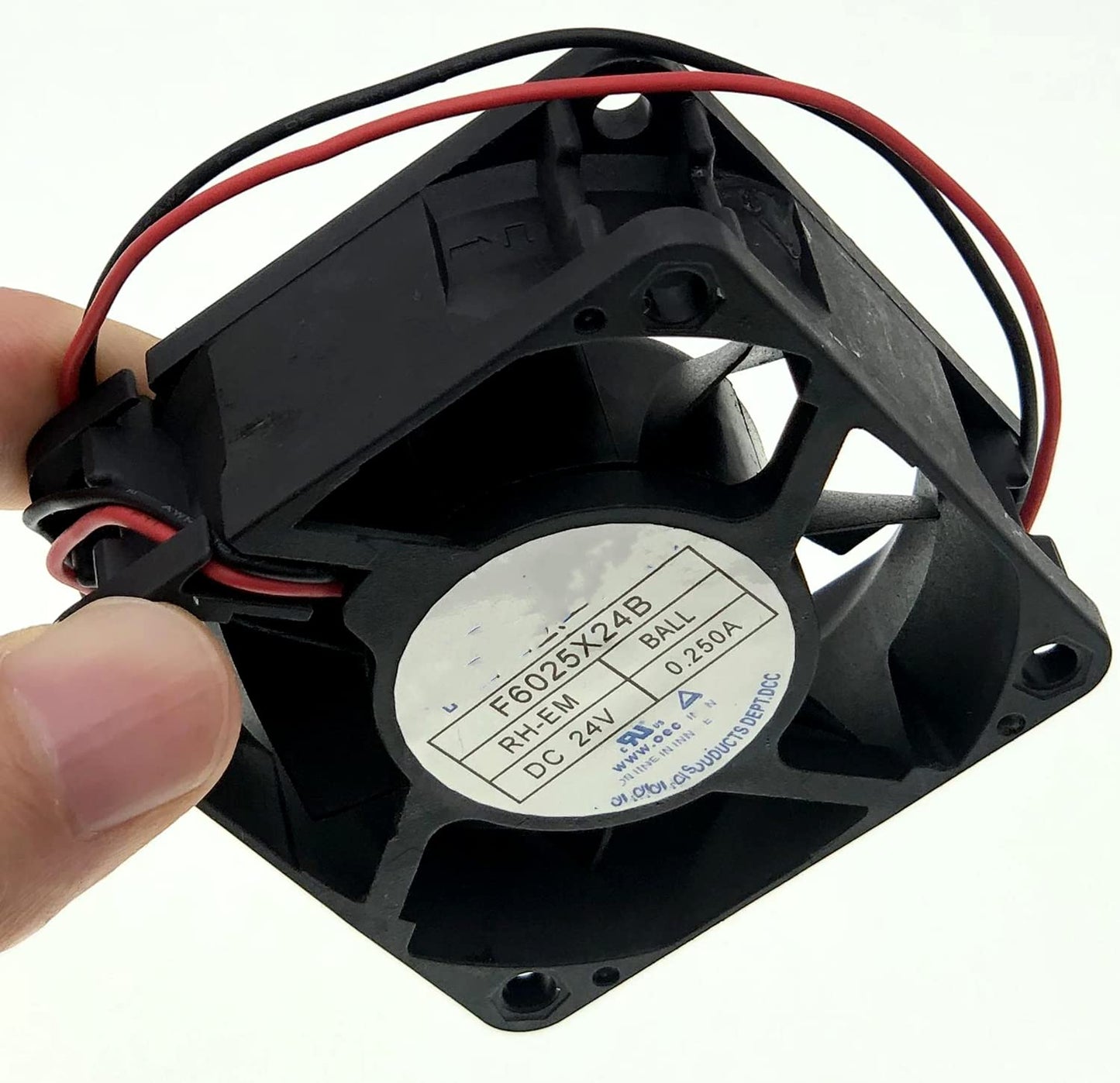 for F6025X24B DC 24V 0.250A 60X60X25MM 2-Wire Cooling Fan, Inverter Cooling Fan