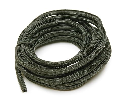 Painless Performance 70901 PowerBraid Split Braided Sleeving, 1/4" Diameter, 20' Length, Black