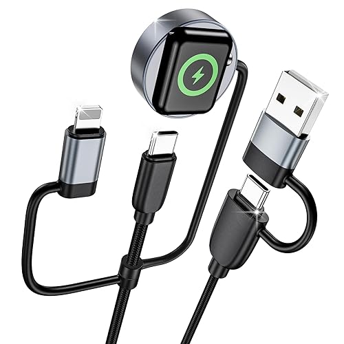 240W Fast Charging USB C Cord,Braided for Apple Watch/iPhone Charger/Samsung Charger, Travel Essentials for iWatch 10/9/8/7/6/5/4/3/2/1, iPhone 17-11