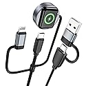240W Fast Charging USB C Cord,Braided for Apple Watch/iPhone Charger/Samsung Charger, Travel Essentials for iWatch 10/9/8/7/6/5/4/3/2/1, iPhone 17-11