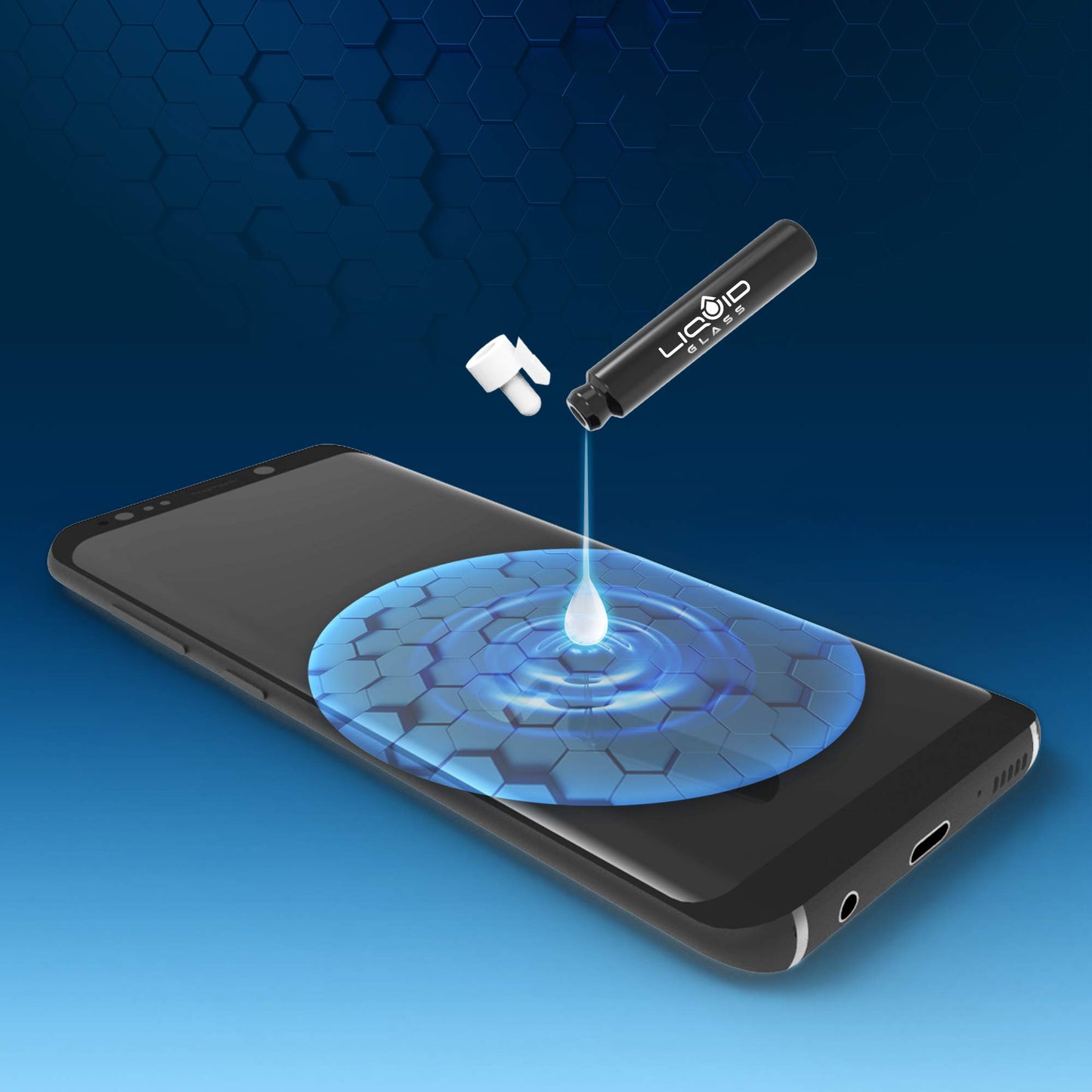 LIQUID GLASS Screen Protector for All Smartphones Tablets and Watches Scratch and Shatter Resistant Wipe On Nano Protection for Up To 4 Devices