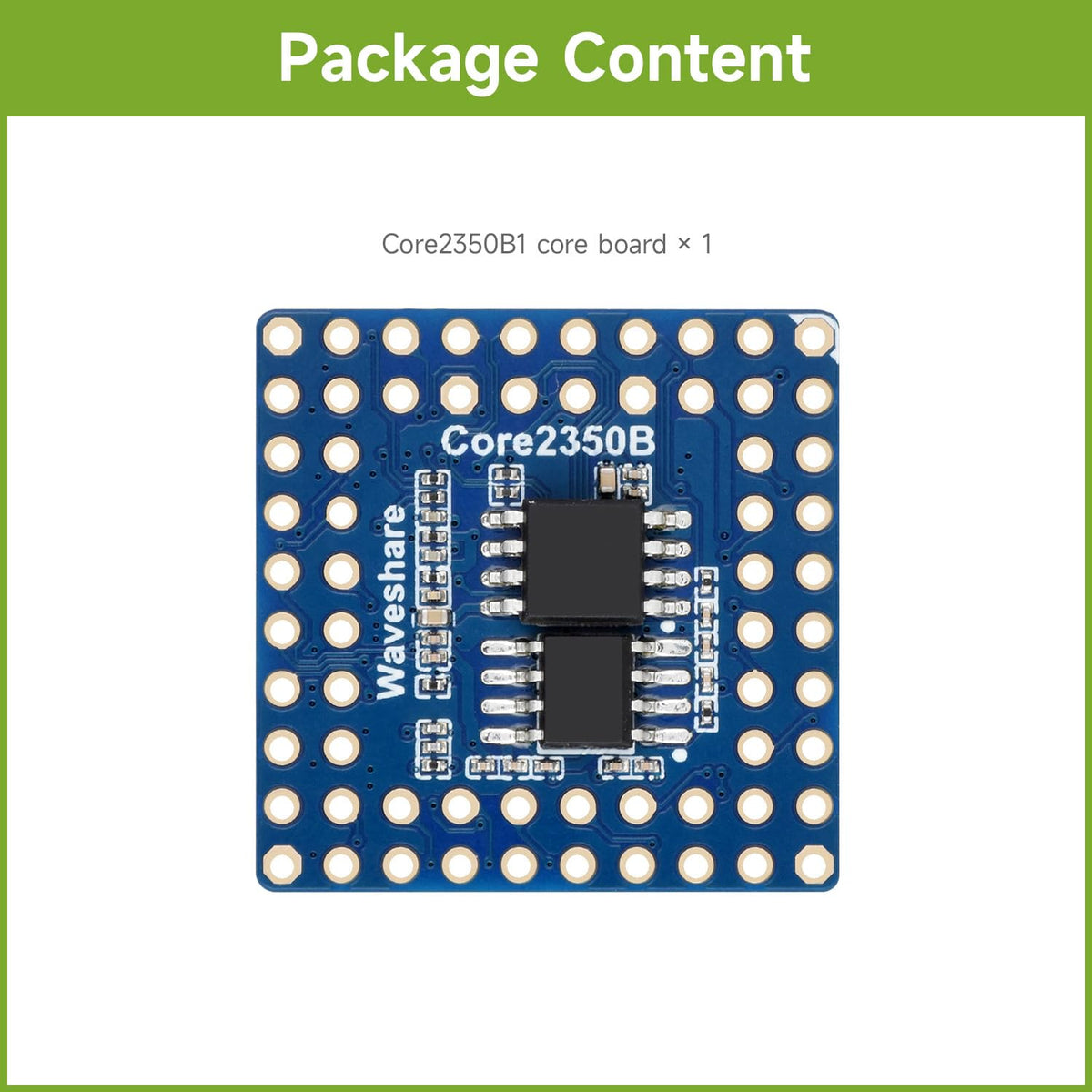 Waveshare Core2350B Core Board, Based On Raspberry Pi RP2350B Dual-core & Dual-Architecture Microcontroller, Operating Frequency Up to 150MHz, 2MB
