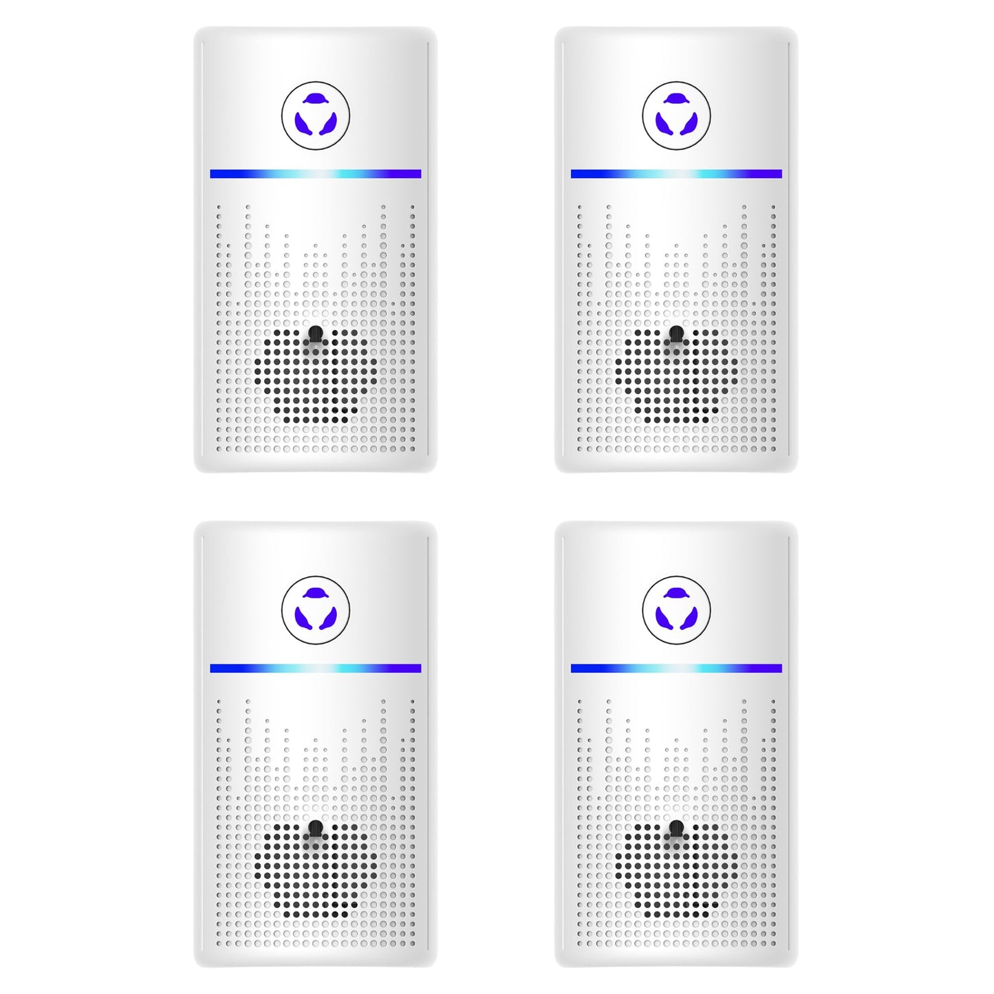 Air Ionizers for Home 4 Pack, Air Purifiers Plug in for Bedroom, Office, Kitchen, Quiet Portable Air Freshener for Odor, Smoke, Pets, Fresh Odor