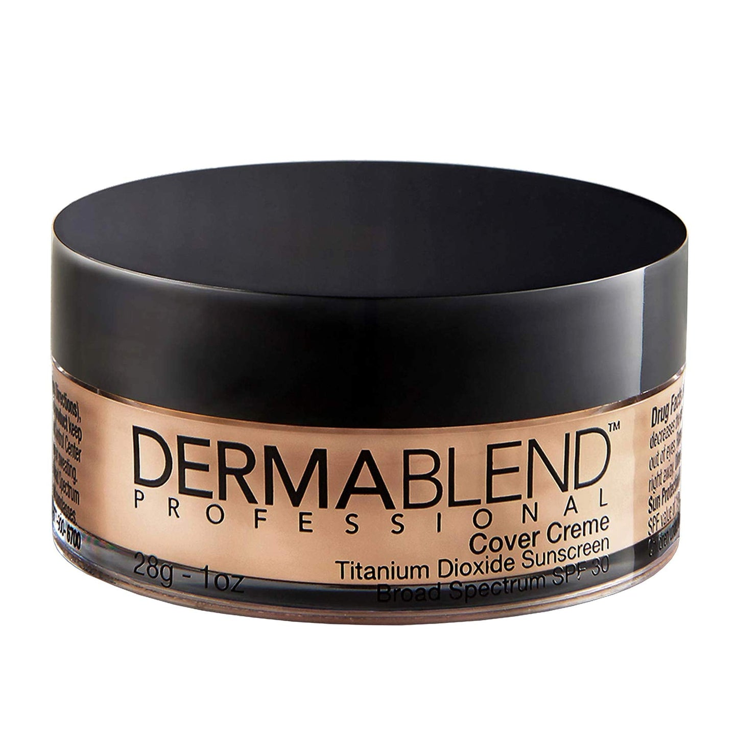 Dermablend Cover Creme High Coverage Foundation with SPF 30, 40N Golden Beige, 1 Oz.