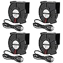 ACEIRMC 4pcs 75x30mm Blower Cooling Fan Turbine Centrifugal Fan 5V Brushless USB Sleeve Bearing/Dual Ball Bearing 2 pin Computer Fan Multi Used