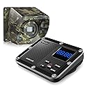 1800 Ft Wireless Outside Driveway Alarm Outdoor Motion Sensor & Detector Driveway Alert System, Rechargeable Battery/Weatherproof/Mute Mode/Clock