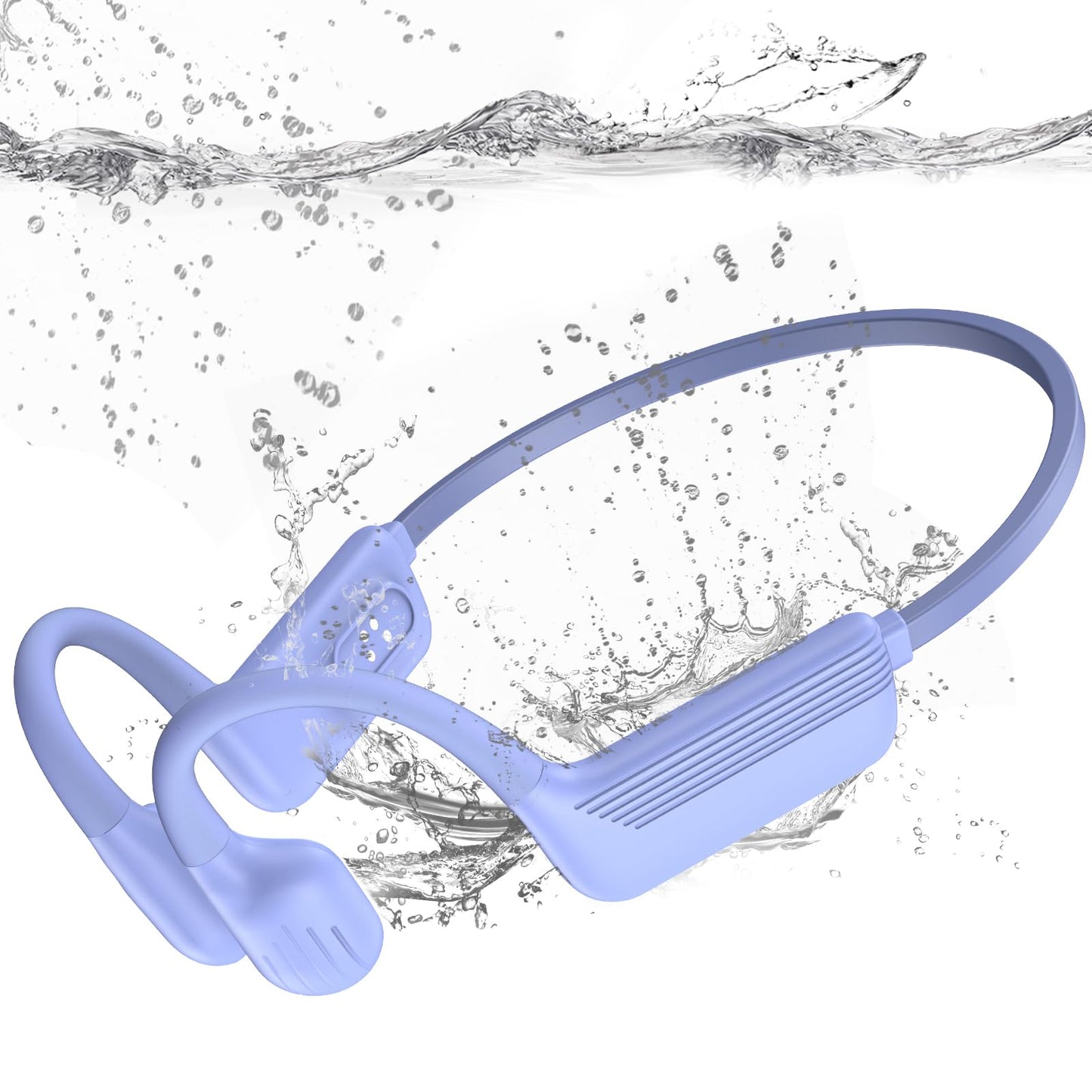 MARLALL Swimming Headphones-Bone Conduction Headphones, IP68 Waterproof Open Earphones, LiteSurge Bluetooth 5.4 Underwater Sport Earbuds with 32 GB