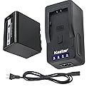 Kastar LED Super Fast Charger & Battery Replacement for Panasonic VW-VBD78 VW-VBD58 VW-VBD29, AG-UX180 AG-UX90 AG-3DA1 AG-DVC30 AG-HPX171 AG-HPX250