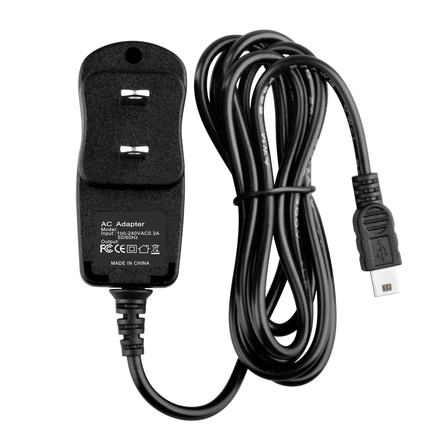 Accessory USA 5V Mini USB AC DC Adapter for CCrane C Crane CC Skywave AM FM Shortwave Weather and Airband Portable Travel Radio 5VDC Power Supply Cord