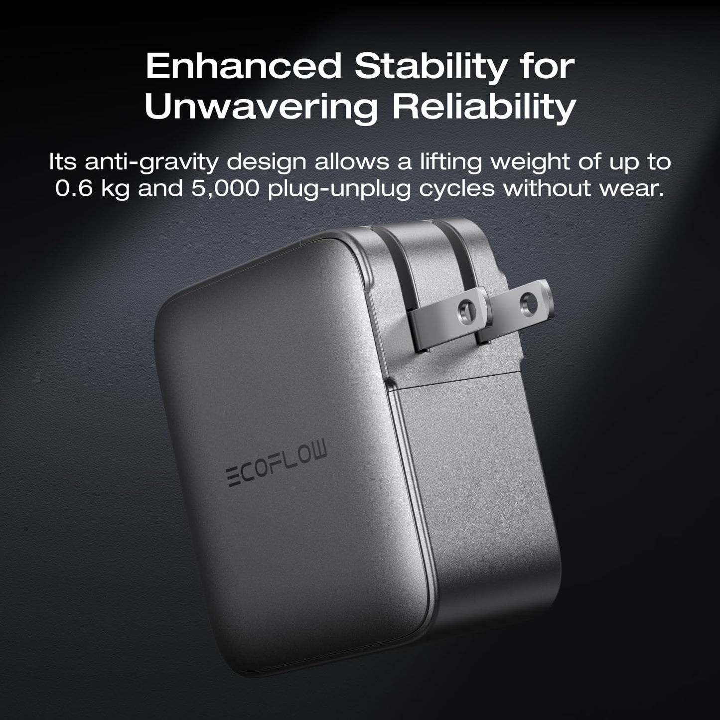 EF ECOFLOW Rapid Pro Charger, 146W 4-Post GaN USB C Charger Block, Up to 140W Single?Port Charging, Foldable and Compact for MacBook, iPad, iPhone 17