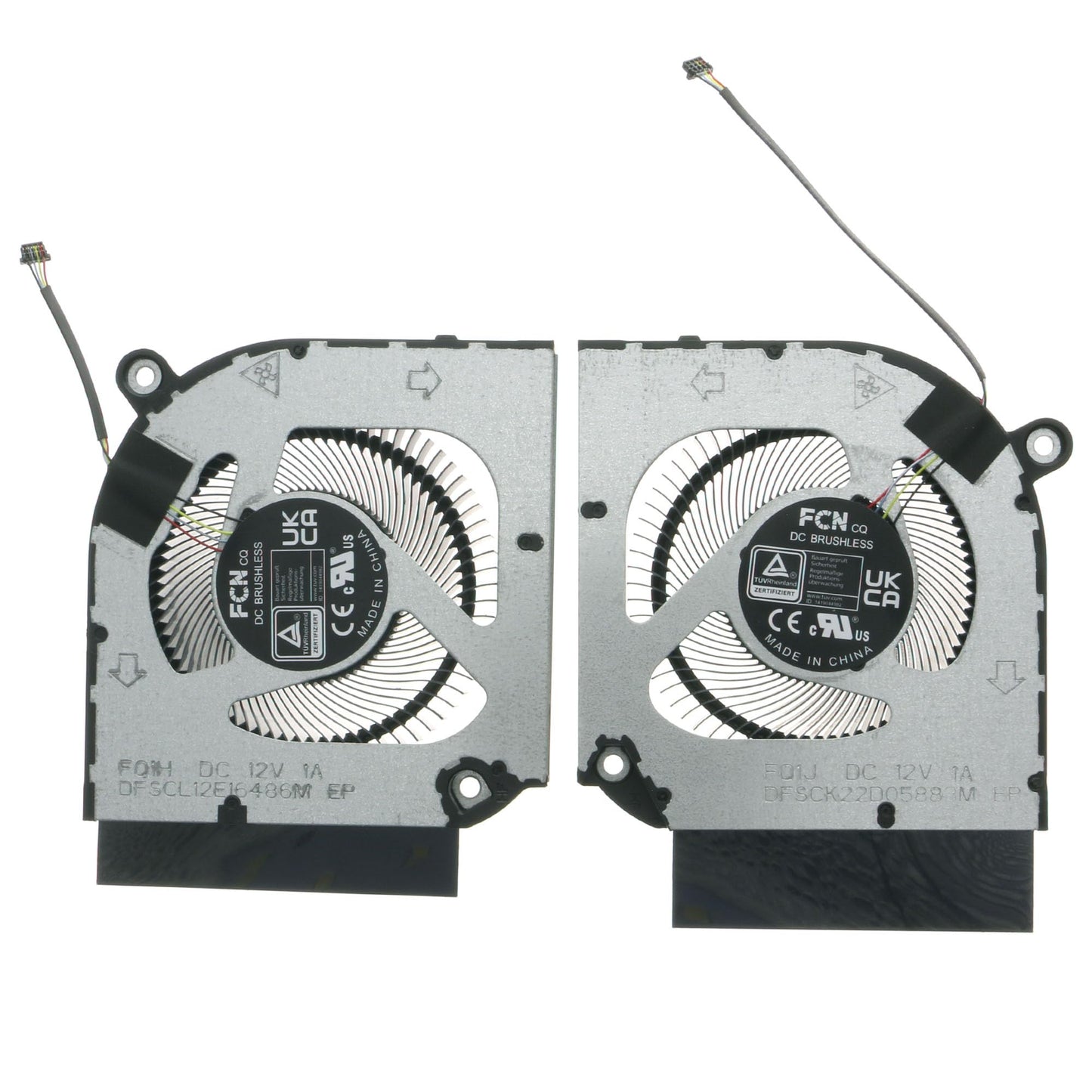 CPU and GPU Cooling Fan Replacement for Acer Predator Helios Neo 16 500 PHN16-71 PHN18-71 N22Q22 FQ1H DFSCL12E16486M, FQ1J DFSCK22D05883M 12V 1A Fan