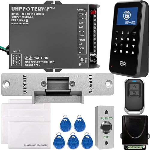UHPPOTE Full Complete Waterproof Outdoor Use 125KHz RFID Em Id Card Single-door Stand-alone Access Control Kit