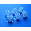 6 Large (L) Clear Double (2 Layer) Flange Earbuds Eartips Set Compatible with Westone UM1, UM2, UM2 RC, UM3, UM3 RC, UM3X, UM3x RC and Westone 1, 2…