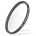 GREEN.L 58mm Black Pro Mist 1/4 Filter, Cinematic Effect Camera Filter for Portrait Photography/Video/Vlog