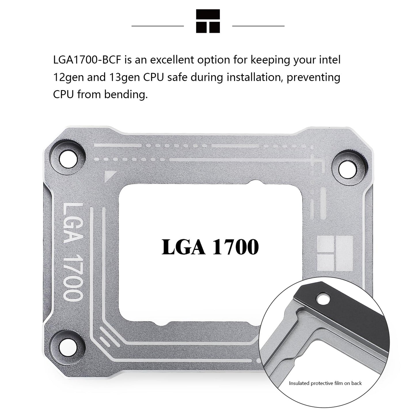 Thermalright Intel 12th/13/14th Generation LGA1700 Anti-Bending Buckle, Curved Pressure Plate, CPU Fixing Buckle, Fully Fitted and Fixed Without Trace